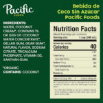 Bebida vegetal de coco original sin azúcar Pacific Foods 946ml - Imagen 3