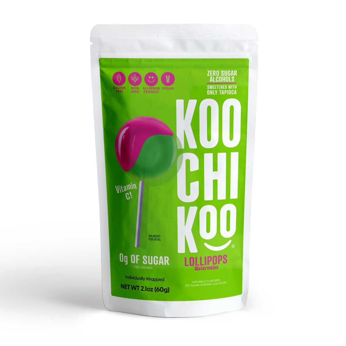 koochikoo-vitamina-C-sandia Paletas de caramelo sin azúcar sabor Sandía Koochikoo - Imagen 1
