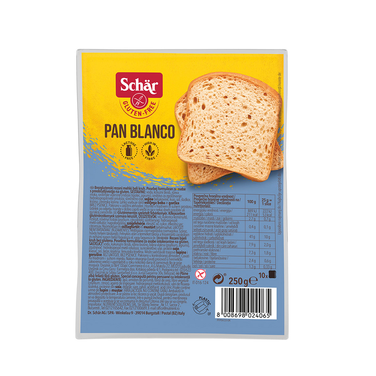 Pan-Blanco-Schar- Pan Blanco Schar 250g - Imagen 1
