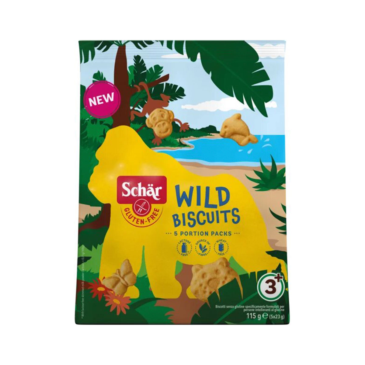 Wild-biscuits-schar Wild Biscuits Schar x5 porciones - Imagen 1
